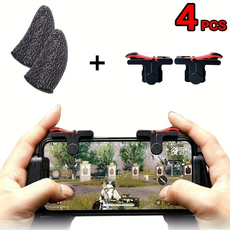 4pcs Touch Screen Thumbs Finger Sleeve Set